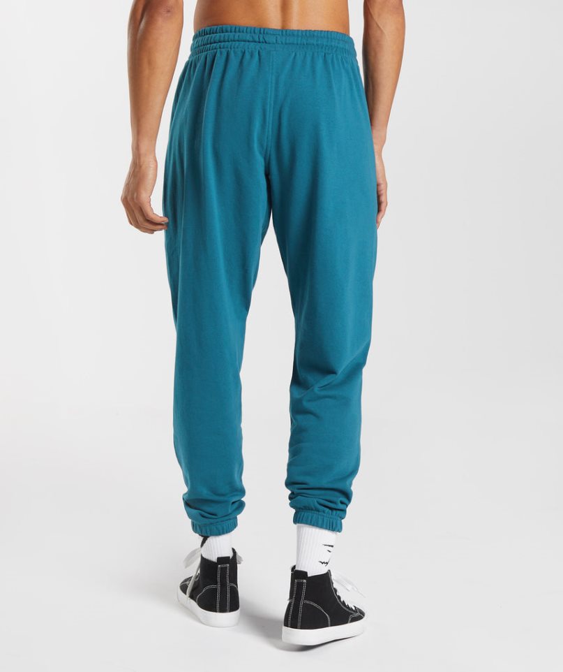 Men's Gymshark Essential Oversized Jogger Blue | NZ 9MUJHB